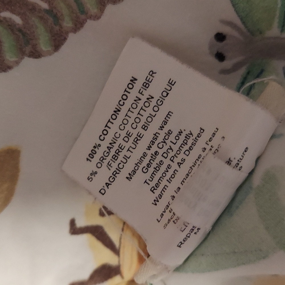 Pottery Barn Kids Bugs Nature Twin Flat Sheet Cotton - Picture 4 of 5